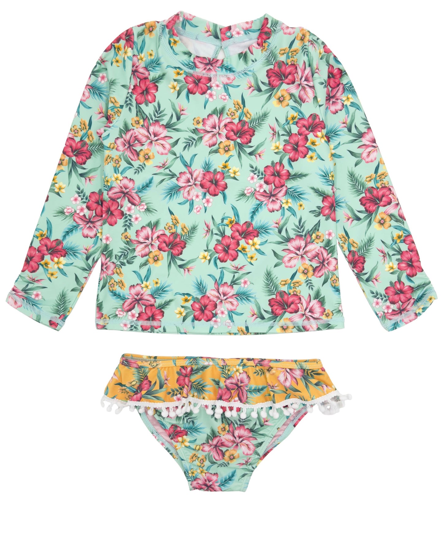 Sandy Toes Swim L/S Set