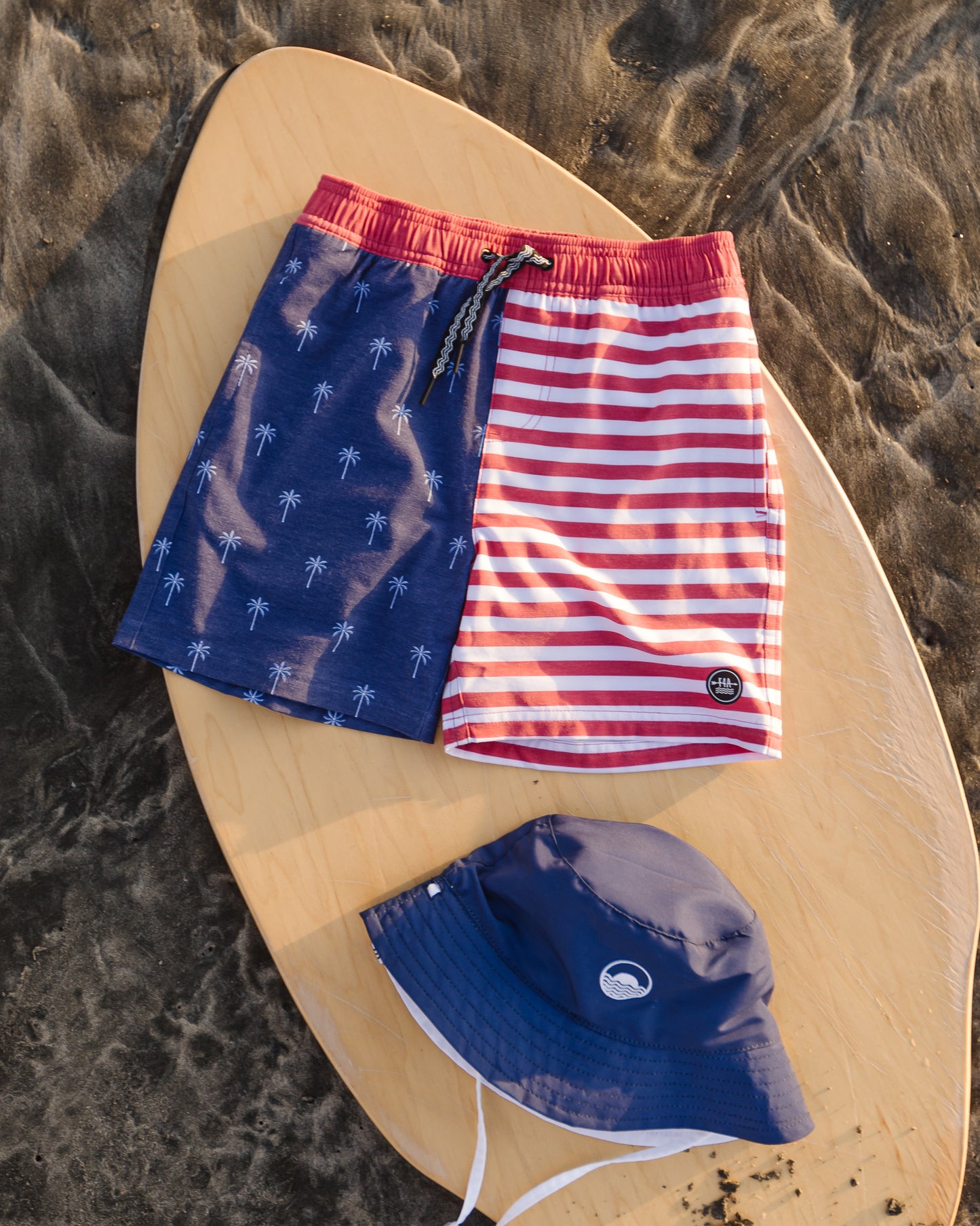 Palm Stripe Baby Volley Trunk