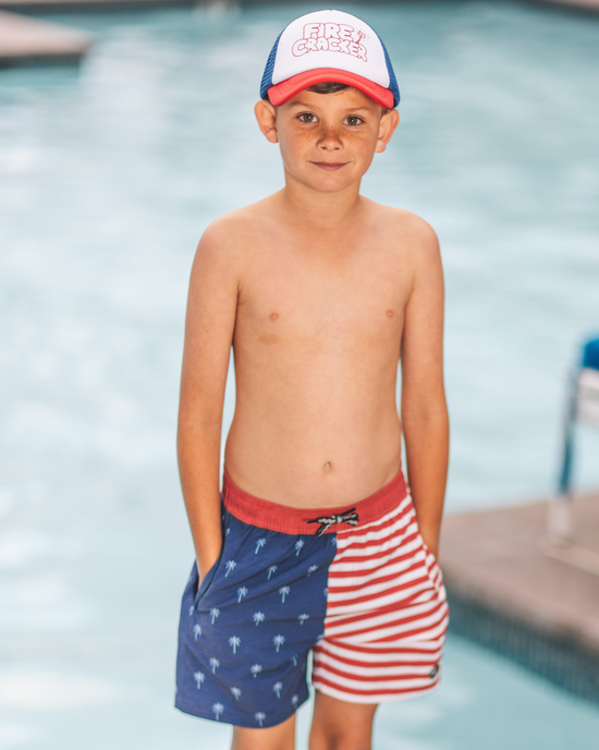Palm Stripe Volley Trunk